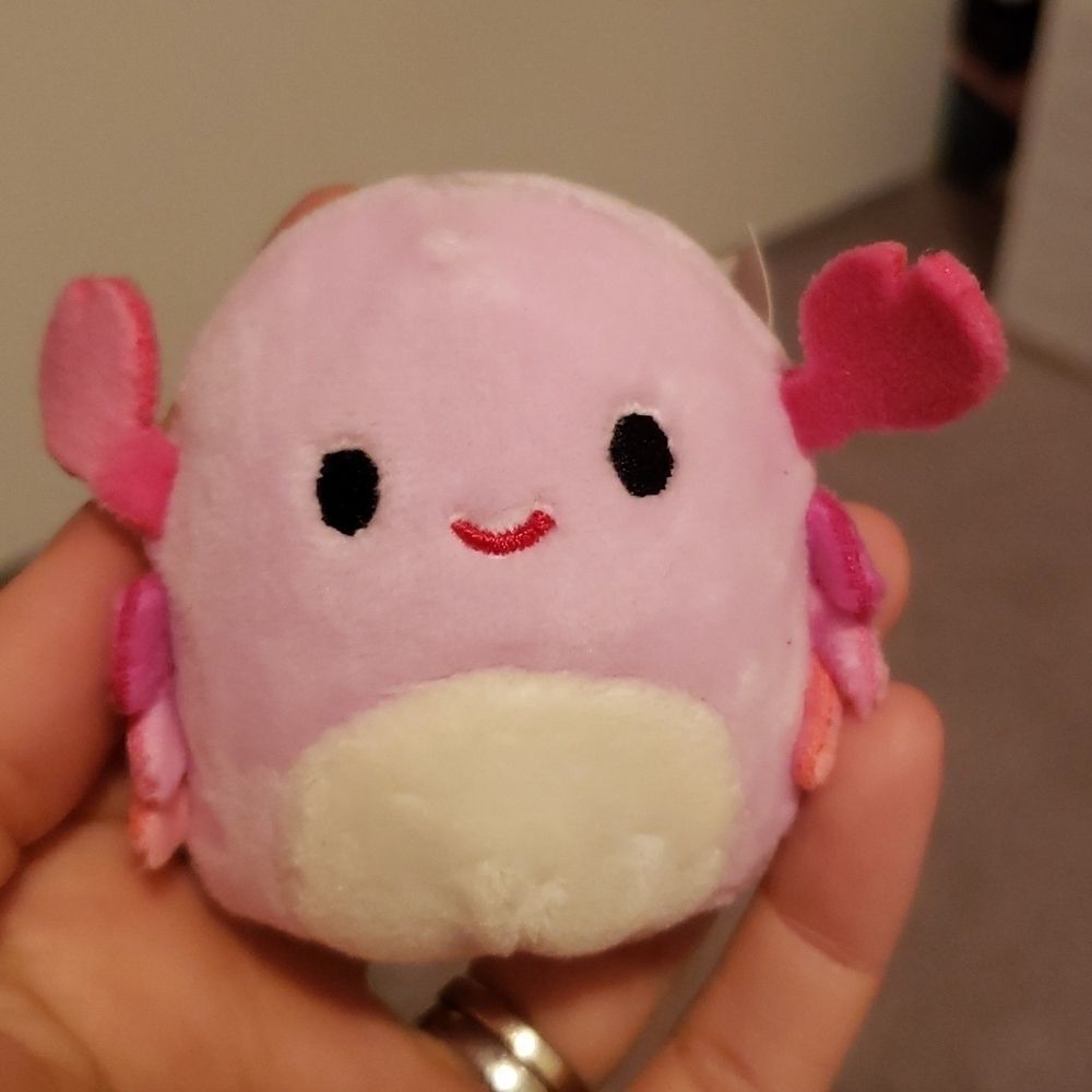 SQUISHMALLOWS Micromallow Series 2 Cailey Pink Crab Purple Case
